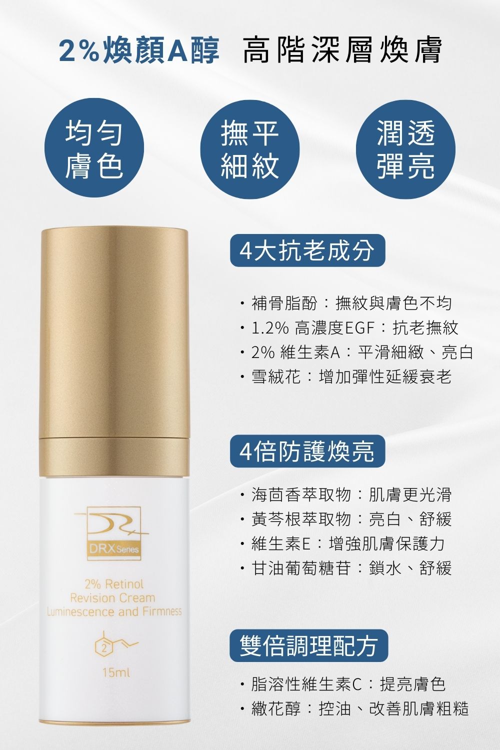 DRX達特仕的莊醫師嚴選活動專區系列-痘疤女王莊盈彥醫師專為亞洲肌膚打造大小A 極光快煥組，打造穩定透亮、緊緻細緻的健康新肌。2026年迎新獨家贈超淨化溫和洗面凝膠 30ml 與 零油光智能防曬慕斯 30ml 2件組。