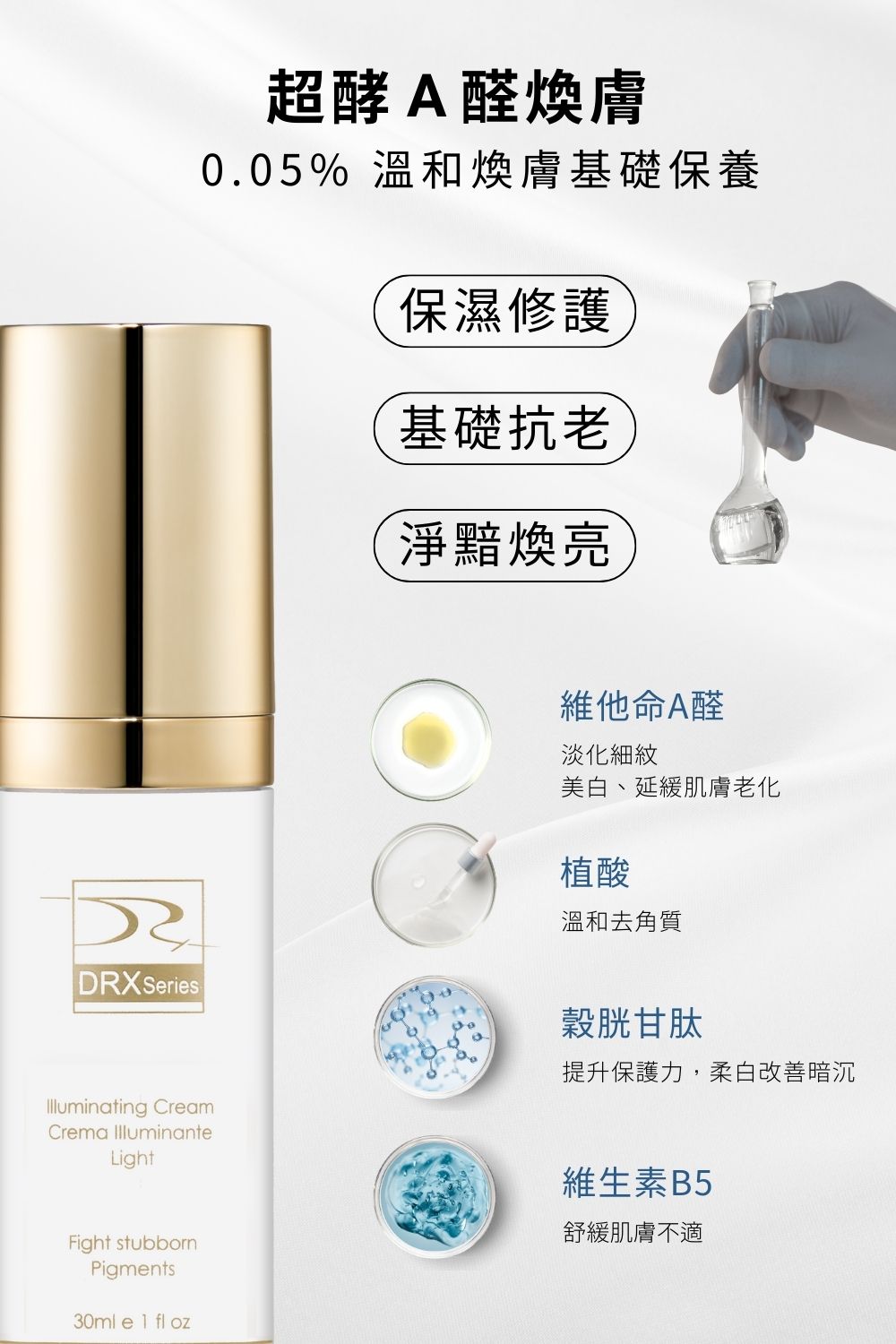 DRX達特仕的莊醫師嚴選活動專區系列-痘疤女王莊盈彥醫師專為亞洲肌膚打造大小A 極光快煥組，打造穩定透亮、緊緻細緻的健康新肌。2026年迎新獨家贈超淨化溫和洗面凝膠 30ml 與 零油光智能防曬慕斯 30ml 2件組。