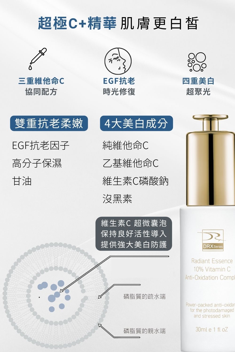 DRX達特仕的莊醫師嚴選活動專區系列-迎新活動 CA冬季潤白組,從大小A程序進行節奏代謝煥新、淡化提亮到毛孔調理層層進化,打造穩定透亮、緊緻細緻的健康新肌。2026年迎新獨家贈鎂C超能磨砂膏15ml 與2%水楊酸面膜 2件組。 DRX達特仕的莊醫師嚴選活動專區系列-迎新活動 CA冬季潤白組,從大小A程序進行節奏代謝煥新、淡化提亮到毛孔調理層層進化,打造穩定透亮、緊緻細緻的健康新肌。2026年迎新獨家贈鎂C超能磨砂膏15ml 與2%水楊酸面膜 2件組。